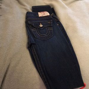 True religion dark was denim skinny